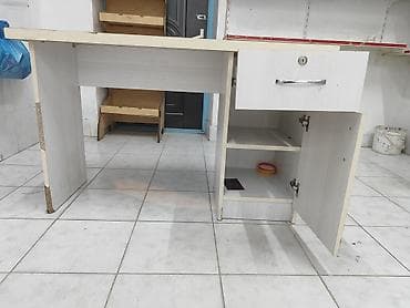 stul stol: Ofis/iş masası – sağ tərəfdə çekmece və dolablı - Material — 3