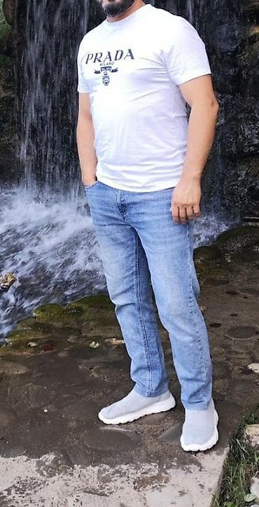 crop geyim: Cins şalvar, Prada, L — 2