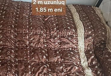 dosek satisi: Müxtəlif ölçülərdə bir nece eded yorgan ve dosekler movcuddur. Az — 1
