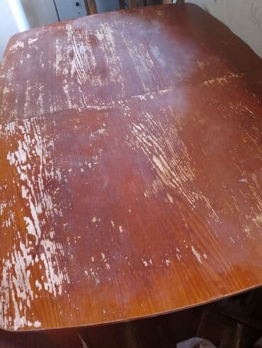 стол компьютерный складной трансформер: Гостиный стол, Б/у, Раскладной, Дерево, Овальный стол — 3