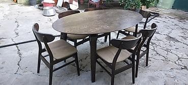 gence sekilleri: Açılmayan, Oval masa, 6 stul — 1