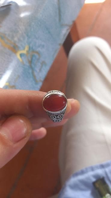qizil uzukler type 1: Üzük, Gümüş, Əqiq — 2