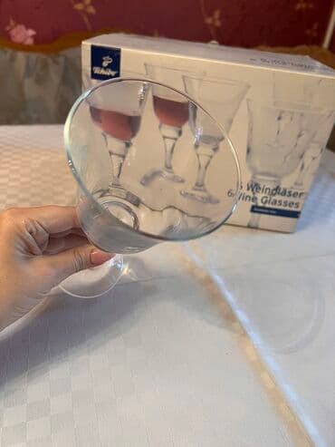 Süfrə qab-qacaqı: Qədəhlər, rəng - Ağ — 5