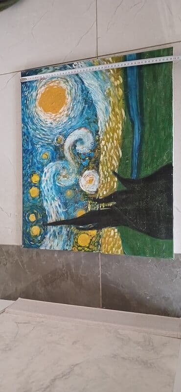 flo memar ecemi: Rəsm əsəri kətan üzərində — 1