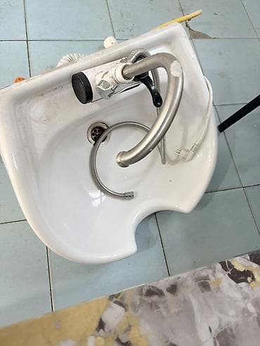 Salon üçün yuyucu lavabosu (bərbər/xairdresser üçün) - Keramika — 1