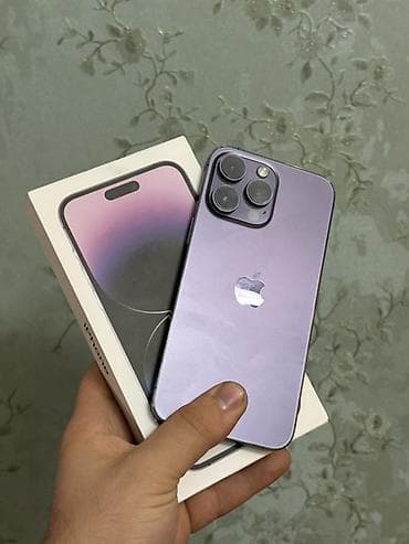 iphone 14 max pro: IPhone 14 Pro Max, 128 GB, Deep Purple — 1