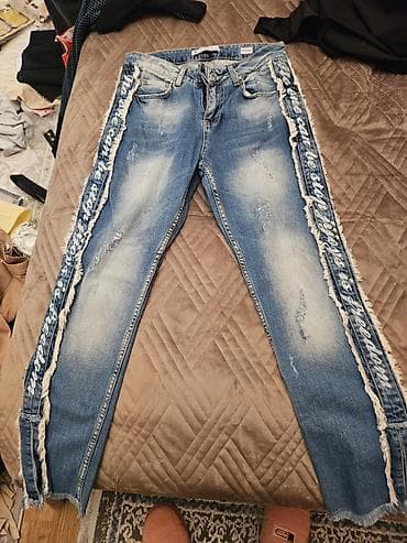 pull and bear: Qadın cins şalvarları – müxtəlif rəng və modellər - Modellər: Klassik — 9