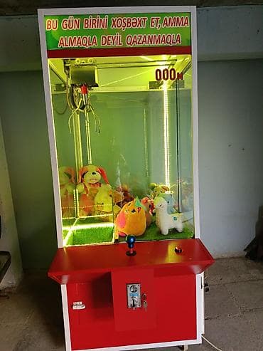 vitrin panel: Oyuncaq tutma (claw crane) aparatı - Tip: Avtomatlaşdırılmış “claw — 2