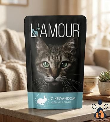 Pişiklər: 🐱 L'Amour Nəm Pişik Yemi 1 Qutuda – 28 ədəd pouch (parçalar sousda — 4