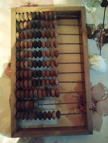 Канцтовары: Taxta çərçivəli köhnə tip hesab maşası (abakus) - Material: möhkəm — 2