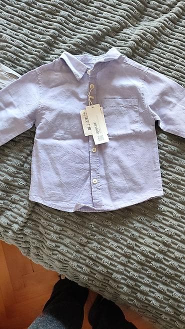 ayaggabı: ZARA Kids köynəyi - Model: uzunqollu, düyməli, klassik yaxalı - Rəng — 1