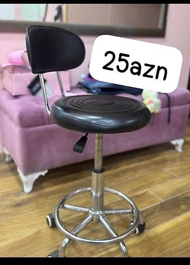 Ofis və salon üçün oturacaq dəsti 1) Təkərlərli taburet – 25 azn -