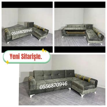 mətbəx ucun divan: Künc divan, Yeni, Açılan, Bazalı, Parça, Şəhərdaxili pulsuz çatdırılma — 2