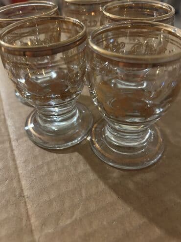 Qab-qacaq və mətbəx ləvazimatlarının alışı: Rümkalar, rəng - Qızılı, Şüşə — 3