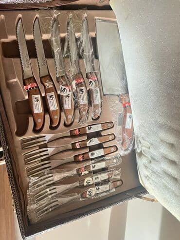 набор ножей zepter: Dəstə müxtəlif funksiyalar üçün nəzərdə tutulmuş bir sıra bıçaqlar — 2