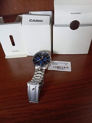 eloktron saat: CASIO kişi qol saatı - Korpus və qolbaq: paslanmayan polad, qatlanan — 5