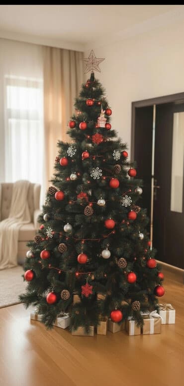 bag ucun agaclar: Yolka satilir. Hundurluyu ~ 2m 10 sm Oyuncaqsiz. Hecbir defekti — 1