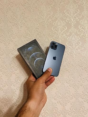 IPhone 12 Pro, 128 GB, Pacific Blue, Zəmanət, Simsiz şarj, Face ID lalafo.az -da IPhone 12 Pro, 128 GB, Pacific Blue, Zəmanət, Simsiz şarj, Face ID