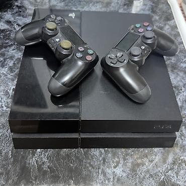 playstation 3 oyun diskleri: PS4 Fat + 2 Pult (Təcili satılır / Əla qiymət) — 3