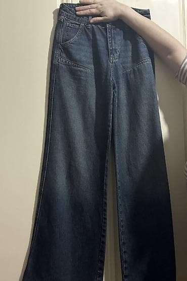 baggy şalvar oglan: Geniş kəsimli qadın cins şalvar yenidir M razmerdir bedene oturandır — 2