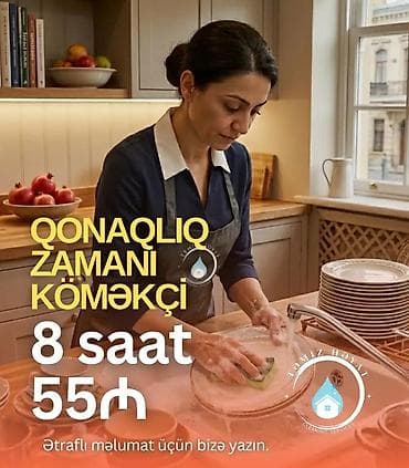 Saatlıq təmizlik və köməkçi xidməti - Saatlıq təmizlik paketləri: • — 7