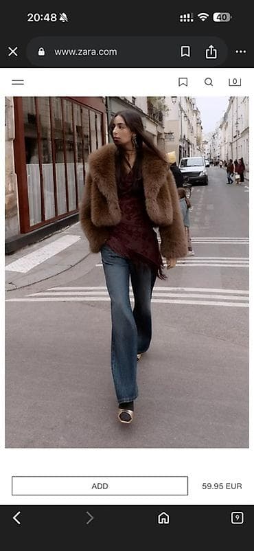 fehle geyimi: Kürk, Zara, S, M, rəng - Qəhvəyi — 8