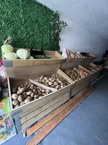 meyve vitrinleri: Meyvə-tərəvəz üçün, Taxta — 2