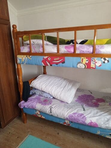 Digər uşaq mebeli: Oğlan və qız üçün, Çarpayı, Matras ilə, Siyirməsiz, Taxta — 3