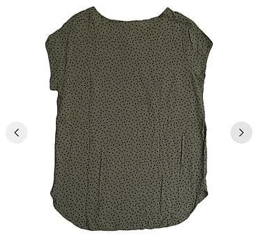 Личные вещи: Qadın bluzası – xırda nöqtəli naxış - Model: qısa qollu, rahat — 2
