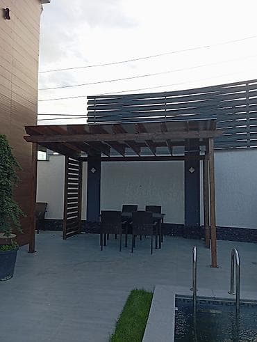 vanak yağ: Açıq hava üçün taxta pergola – hovuz, həyət və terraslar üçün estetik — 3