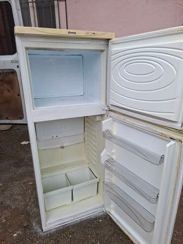 işlənmiş qaz peci: İşlənmiş 2 qapılı Dnepr Soyuducu Satılır, rəng - Ağ — 2