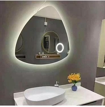 hamam dizaynlari: Led işıqlı güzgülər sifarişlə hazırlanır vitraj işləri qəbul olunur — 5