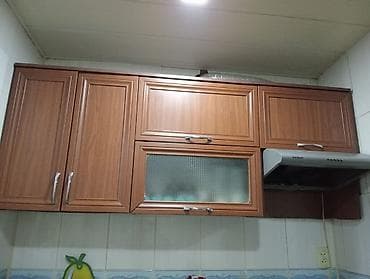 Mətbəx üçün asma və alt şkaf dəsti - Material: laminat/MDFlam