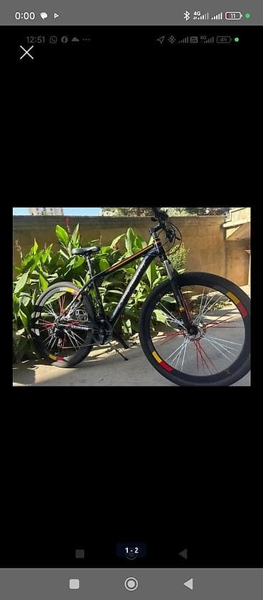 Şəhər və yüngül off-road üçün dağ velosipedi - Rəng: qara, çərçivə və