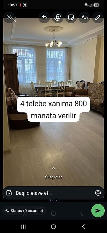 sabuncuda ev: Yeni Yasamalda kısmet şadlıq sarayının yaxininda 3 otaqlı ev kirayə — 1