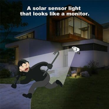 sensorlu lampa: Günəş ☀️⛅ enerjisi ilə işləyən sensorlu kamera 📷 formasında lampa LED — 3