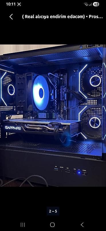 samsung noutbuk: Videokart Sapphire Radeon RX 570, 4 GB, İşlənmiş — 5