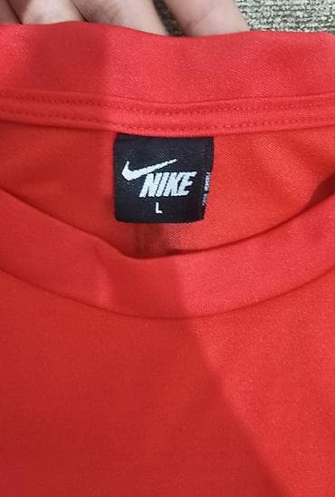 Kişi geyimləri: Futbolka, Nike, L, rəng - Qırmızı — 3
