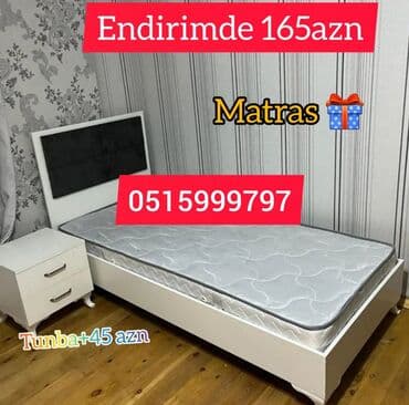taxt doşəyi: Yeni, Təknəfərlik çarpayı, Matras ilə — 1
