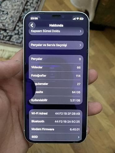 iphon xr: IPhone 12, 64 GB, Ağ, Face ID — 9