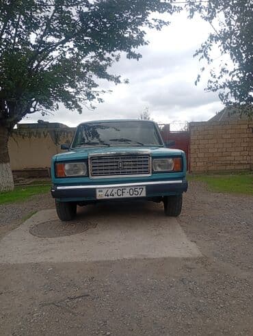 опель зафира а: VAZ 2107 sedan - Kuzov: 4 qapılı sedan, mavi rəng - Ön və arxa xrom — 8