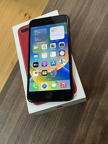 iphone 19: IPhone 8 Plus, 64 GB, Qırmızı, Simsiz şarj — 1
