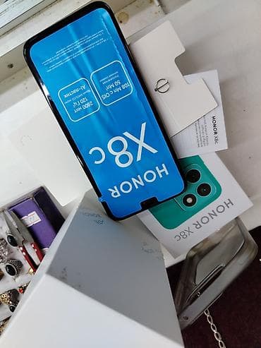 Honor X8c, 256 ГБ, цвет - Черный, Отпечаток пальца, Две SIM карты, Face ID — 2