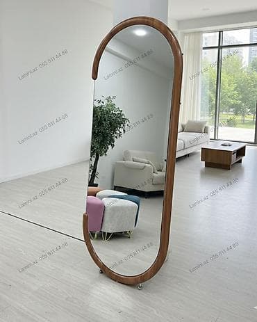Güzgülər: Güzgü Döşəmə üstü, Oval, Sadə, Çərçivə ilə — 1