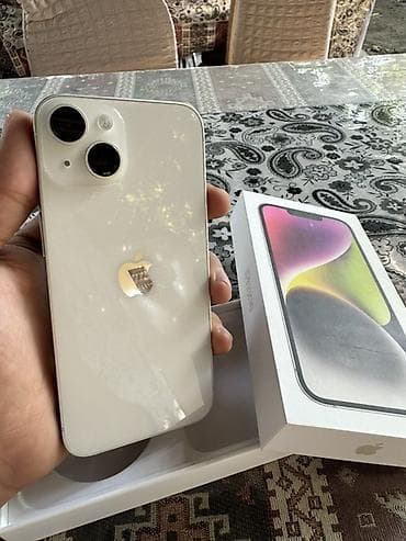 apple qulaqcıq: IPhone 14, 128 GB, Ağ, Face ID — 1
