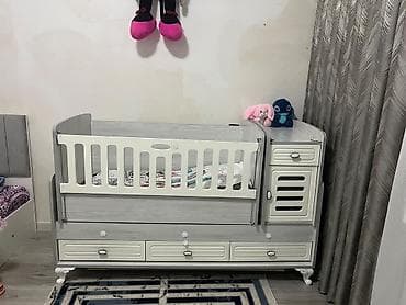 şaxda baba: Çarpayı-tipli uşaq beşiyi – “baby mood” kombinə model - Rəng: açıq — 2