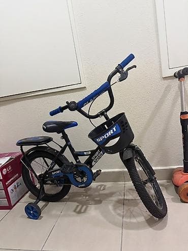 yesebet: 250 azn alinib.Uşaq velosipedi – “SPORT” dizaynı, qara-mavi rəngdə — 1