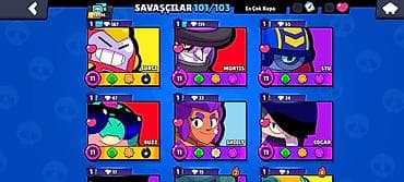 Brawl Stars hesabı – Syniox - Kupa yolu: 58 506 (ən yüksək 58 508) - — 6