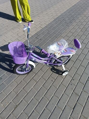 qızlar üçün hədiyyələr: Yeni İki təkərli Uşaq velosipedi 12", sürətlərin sayı: 1, Ünvandan götürmə — 29