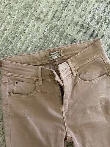 cins: Stradivarius qadın şalvarı - Model: Skinny fit, dar kəsim - Rəng — 3